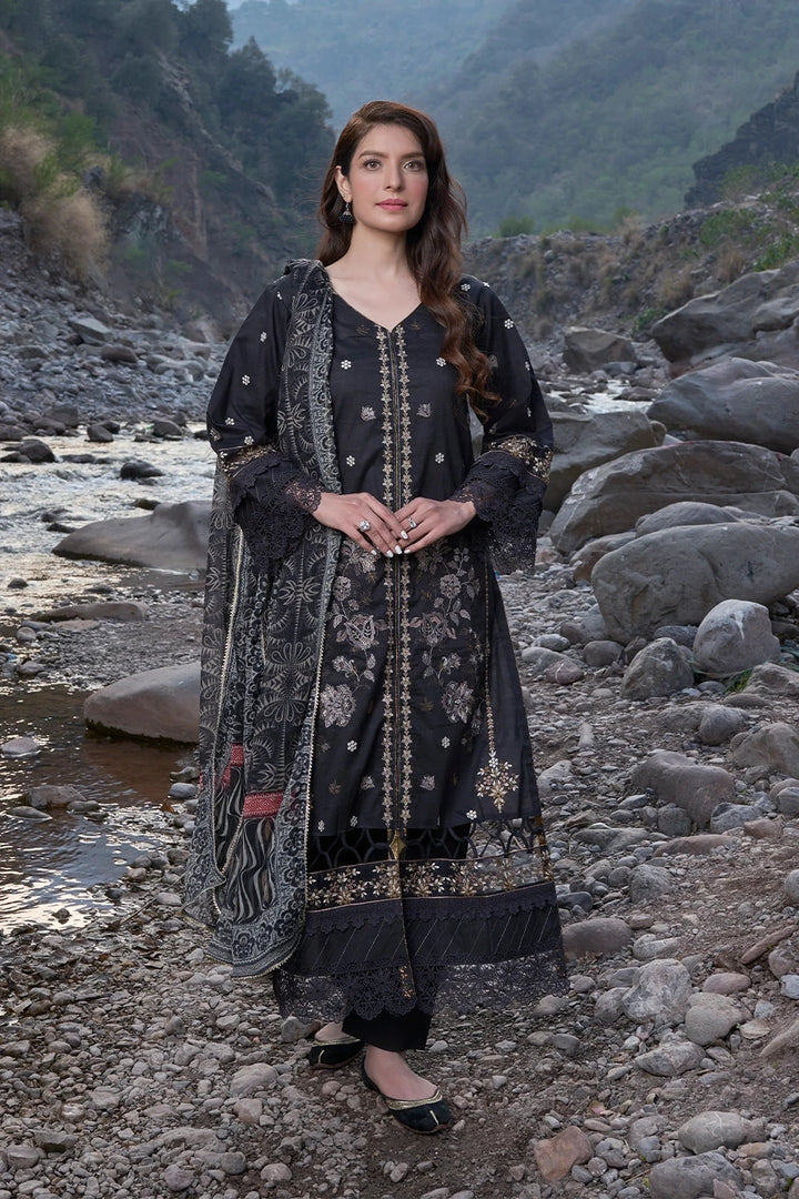 3PC Embroidered Unstitched Lawn Suit KCE-3166 Embroidered KHAS STORES 