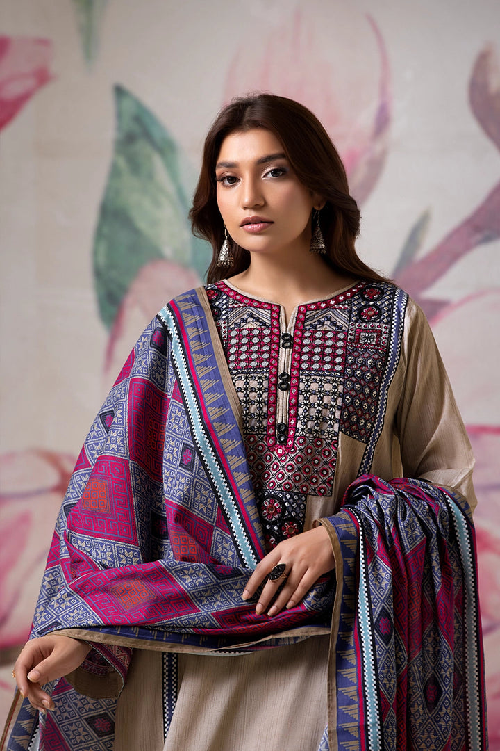 3PC Embroidered Unstitched Lawn Suit KL-2613 Embroidered KHAS STORES 