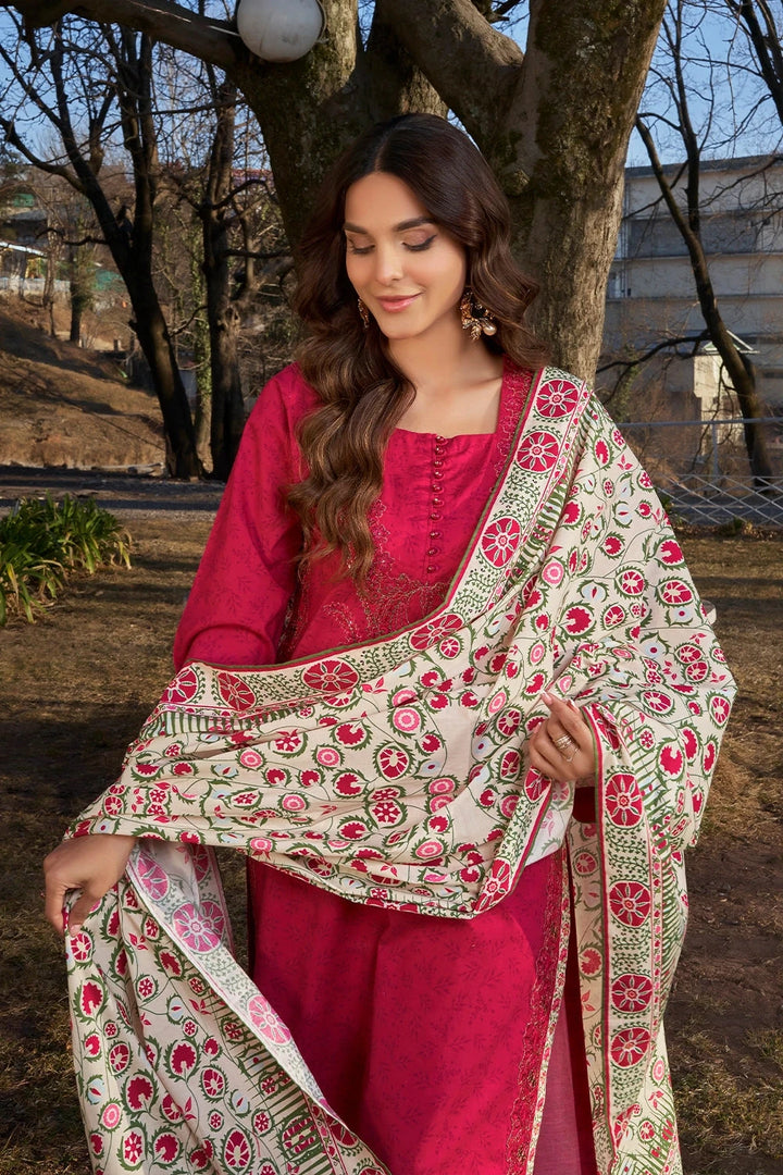 3PC Embroidered Unstitched Lawn Suit KL-3184 Embroidered KHAS STORES 