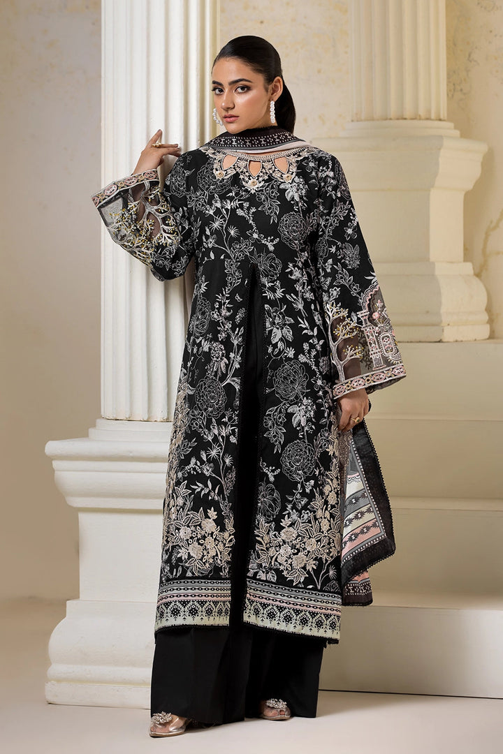 3PC Embroidered Unstitched Lawn Suit KSE-2723 Embroidered KHAS STORES 