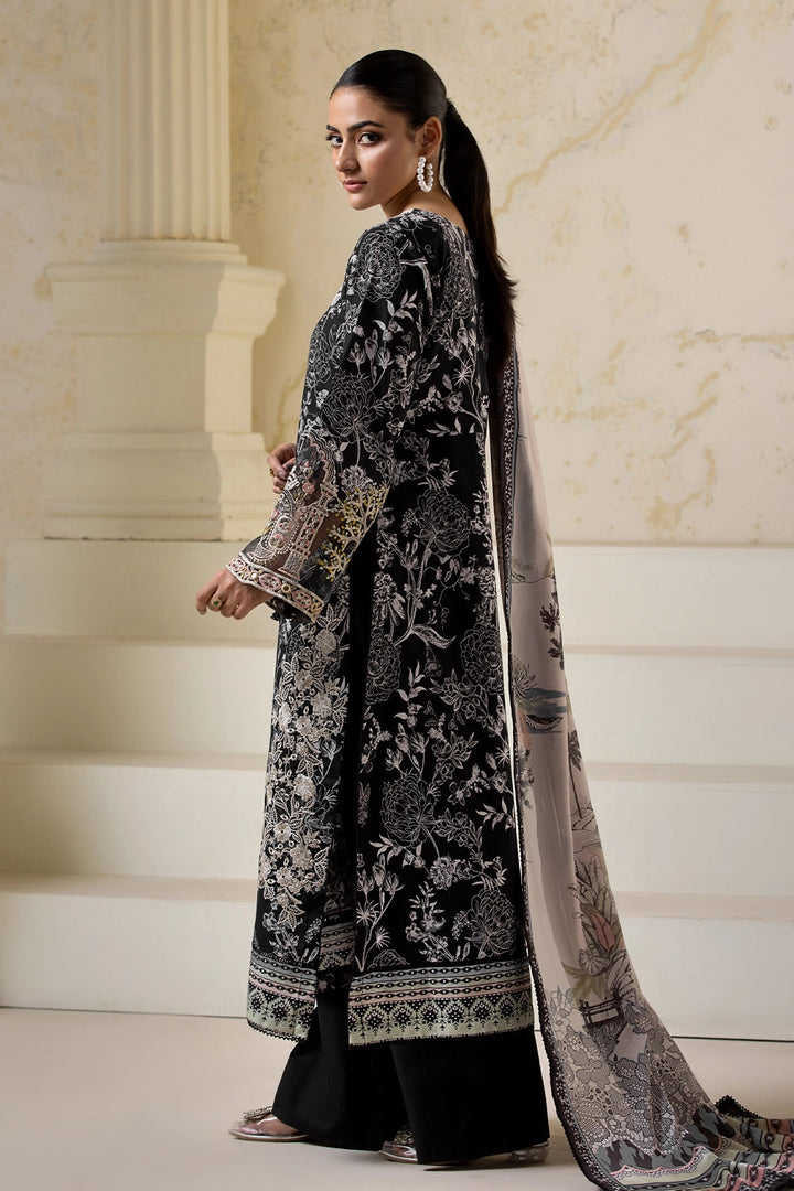 3PC Embroidered Unstitched Lawn Suit KSE-2723 Embroidered KHAS STORES 