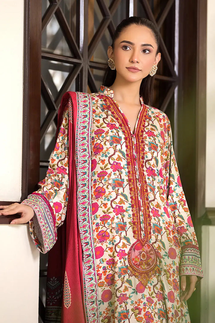 3PC Embroidered Unstitched Linen Suit KLE-2964 Embroidered KHAS STORES 