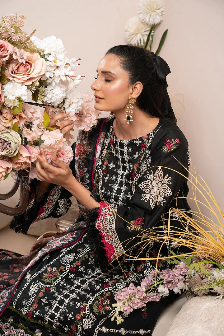 3PC Embroidered Unstitched Schiffli Lawn Suit KSE-2777 Embroidered KHAS STORES 