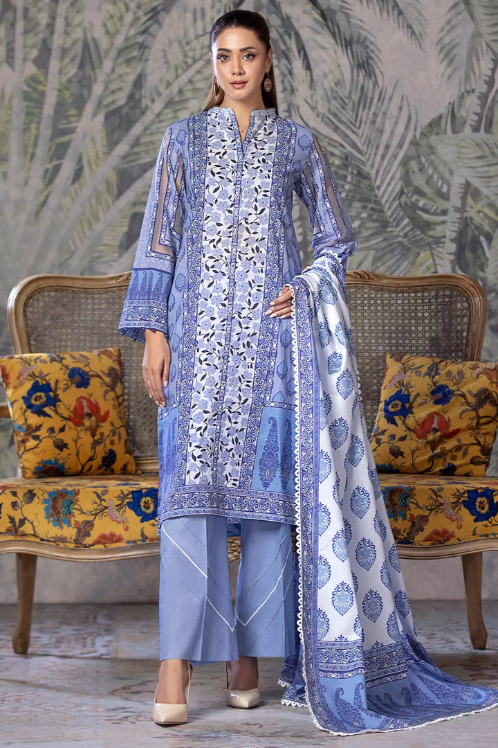 3PC Printed Unstitched Cambric Suit KCC-2854 Printed KHAS STORES 