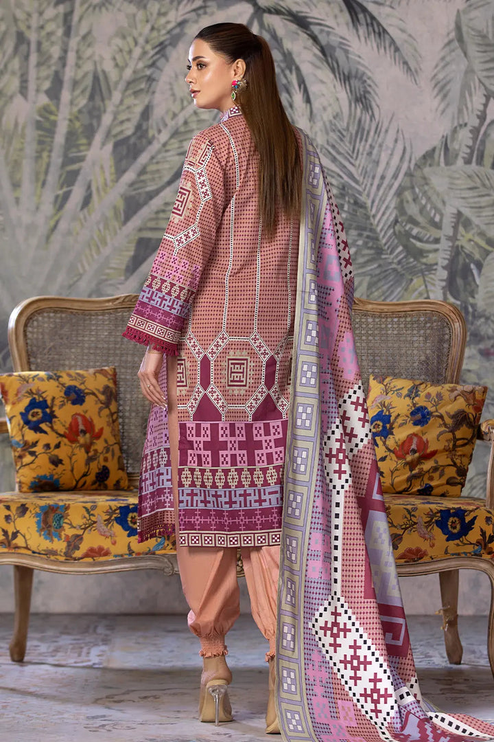 3PC Printed Unstitched Cambric Suit KCC-2857 Printed KHAS STORES 