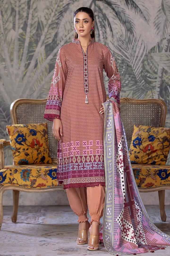 3PC Printed Unstitched Cambric Suit KCC-2857 Printed KHAS STORES 