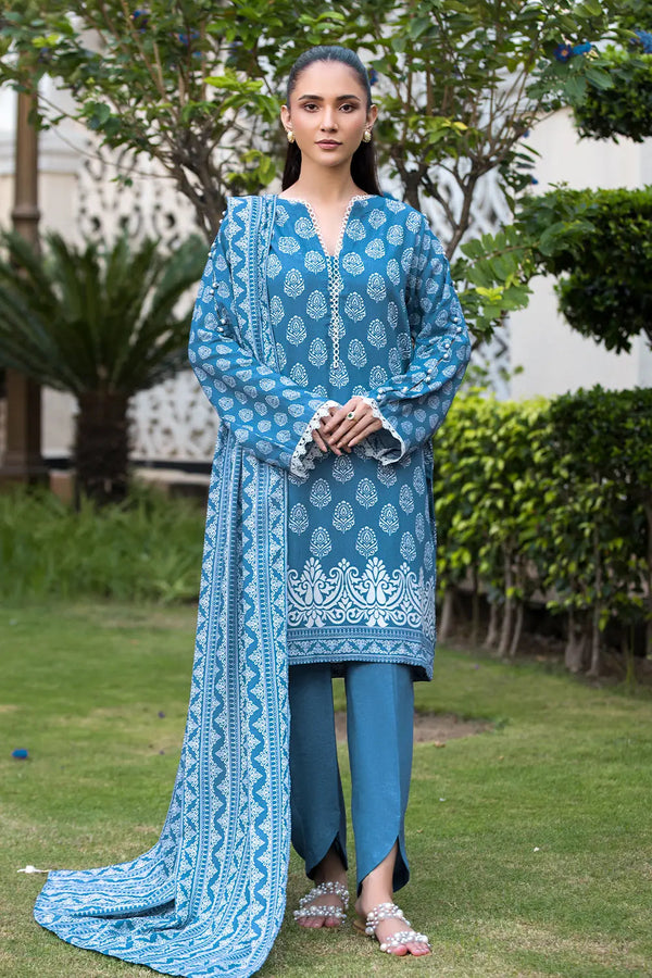 3PC Printed Unstitched Karandi Suit KKR-2941 Printed KHAS STORES 