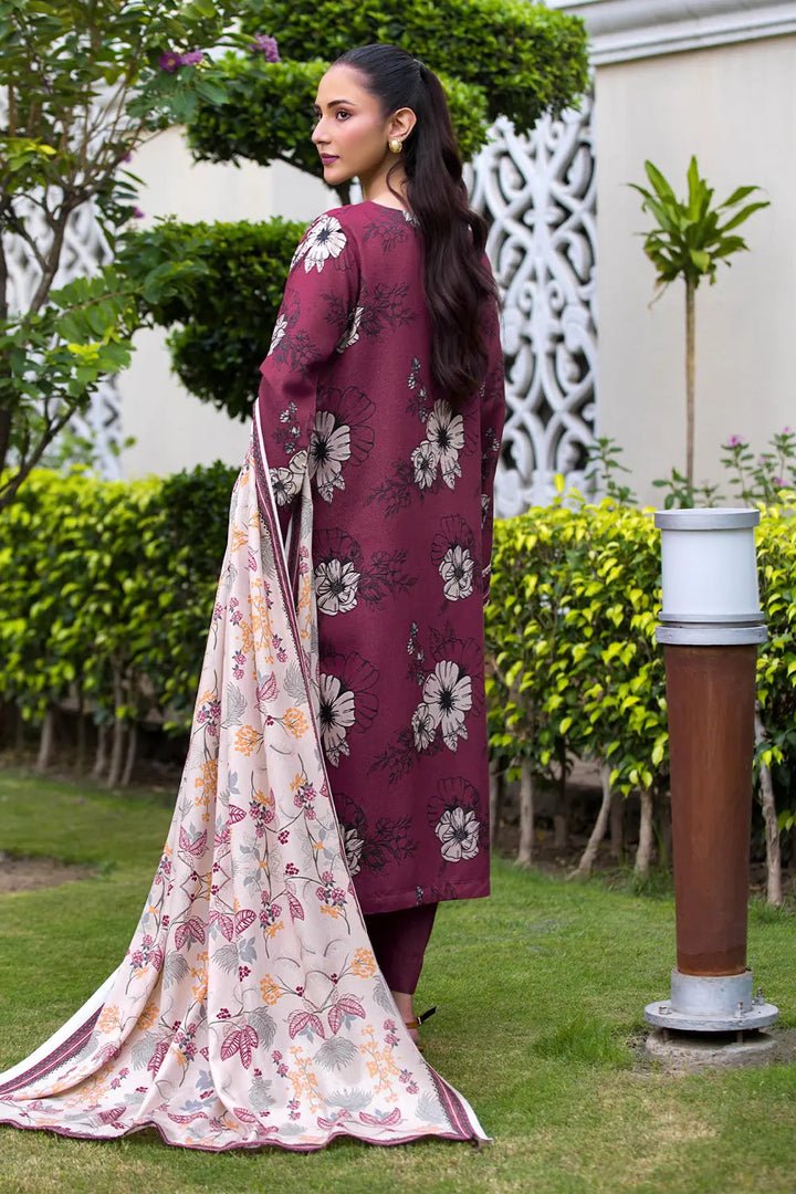 3PC Printed Unstitched Karandi Suit KKR-2942 Printed KHAS STORES 