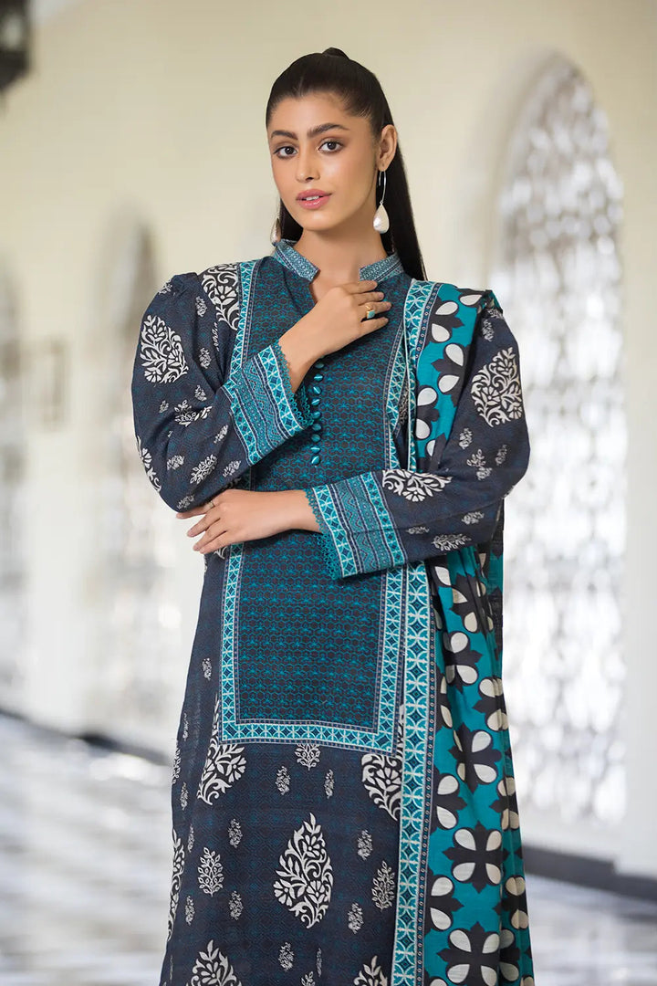 3PC Printed Unstitched Khaddar Suit KKH-2870 Printed KHAS STORES 