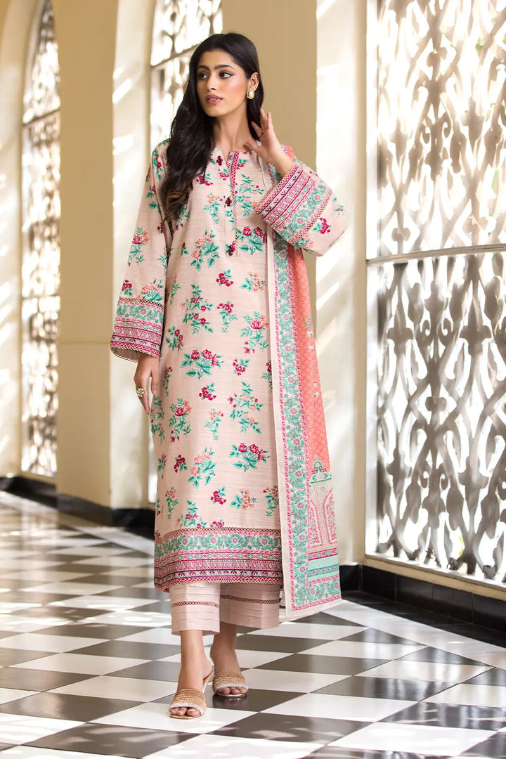 3PC Printed Unstitched Khaddar Suit KKH-2875 Printed KHAS STORES 