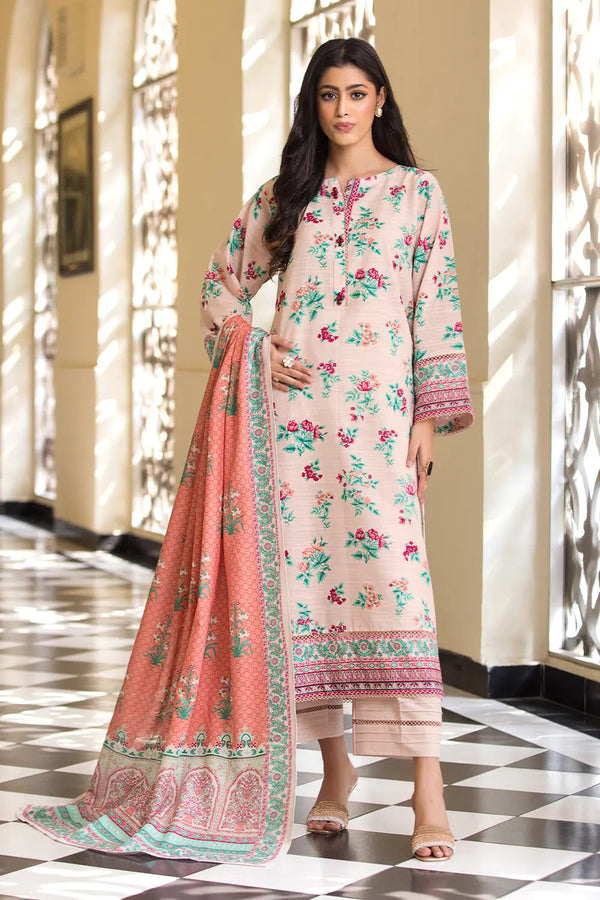 3PC Printed Unstitched Khaddar Suit KKH-2875 Printed KHAS STORES 