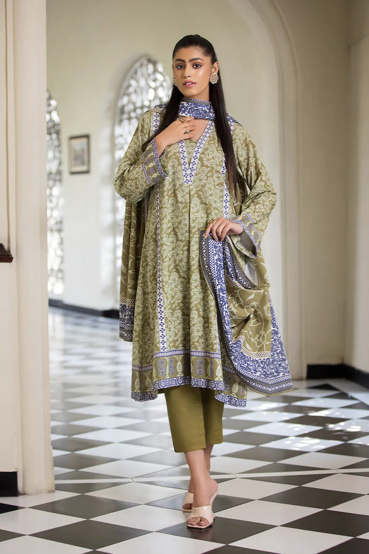 3PC Printed Unstitched Khaddar Suit KKH-2886 Printed KHAS STORES 