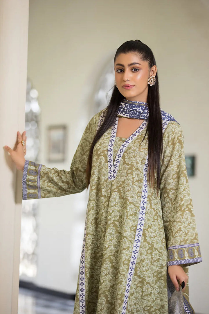 3PC Printed Unstitched Khaddar Suit KKH-2886 Printed KHAS STORES 