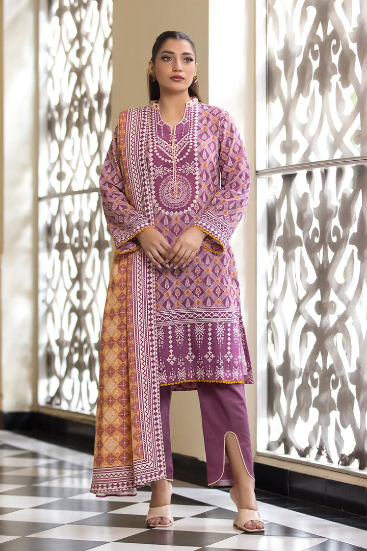 3PC Printed Unstitched Khaddar Suit KKH-2891 Printed KHAS STORES 