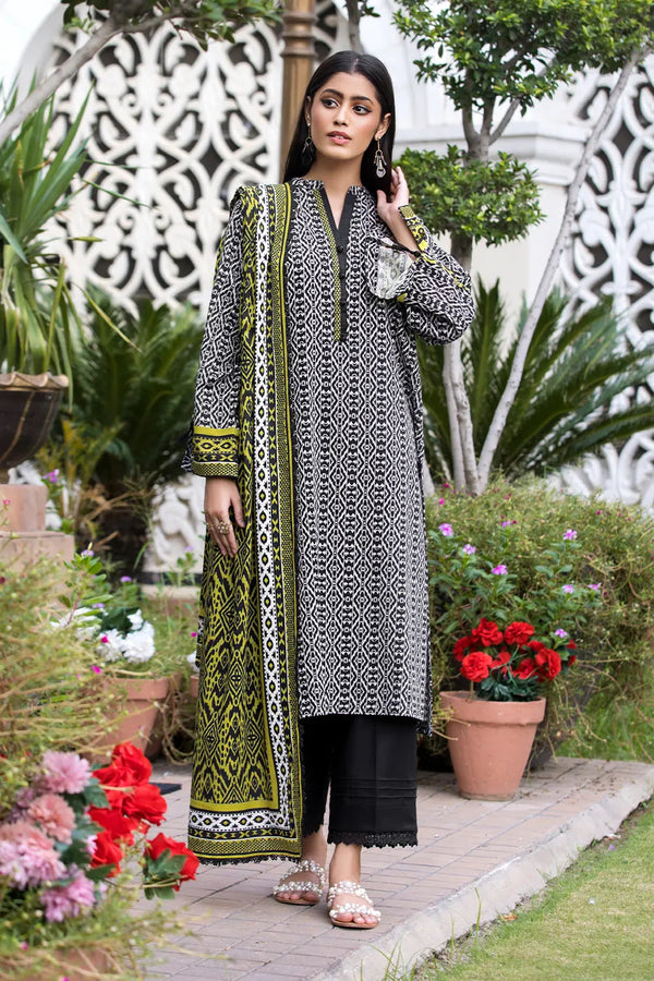 3PC Printed Unstitched Khaddar Suit KKH-2893 Printed KHAS STORES 