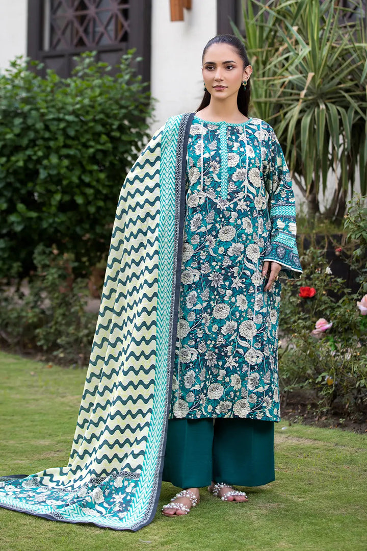 3PC Printed Unstitched Khaddar Suit KKH-2896 Printed KHAS STORES 