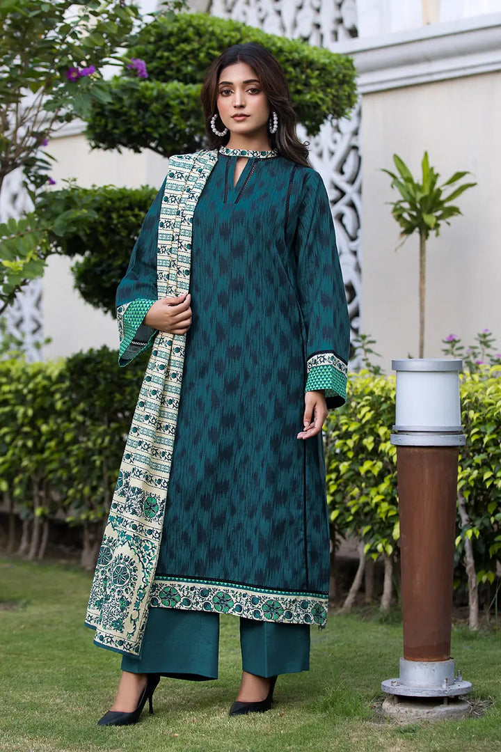 3PC Printed Unstitched Khaddar Suit KKH-2897 Printed KHAS STORES 