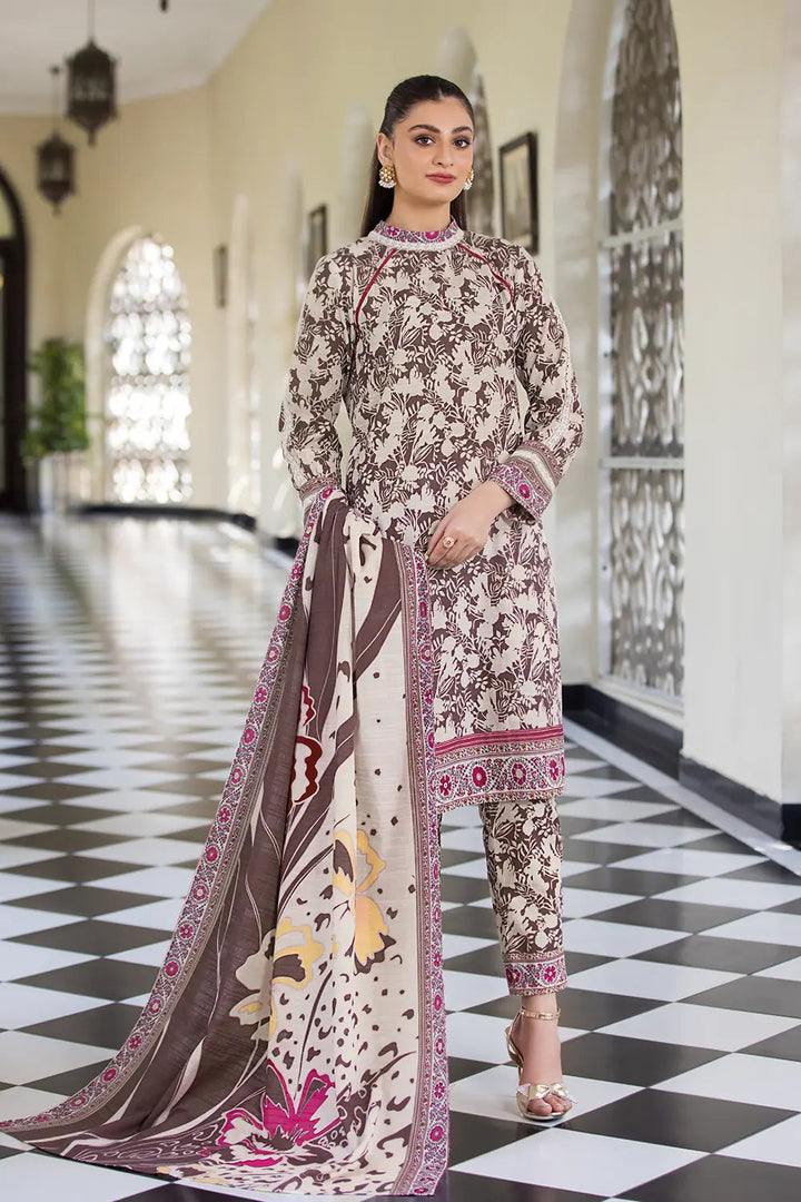 3PC Printed Unstitched Khaddar Suit KKH-2904 Printed KHAS STORES 