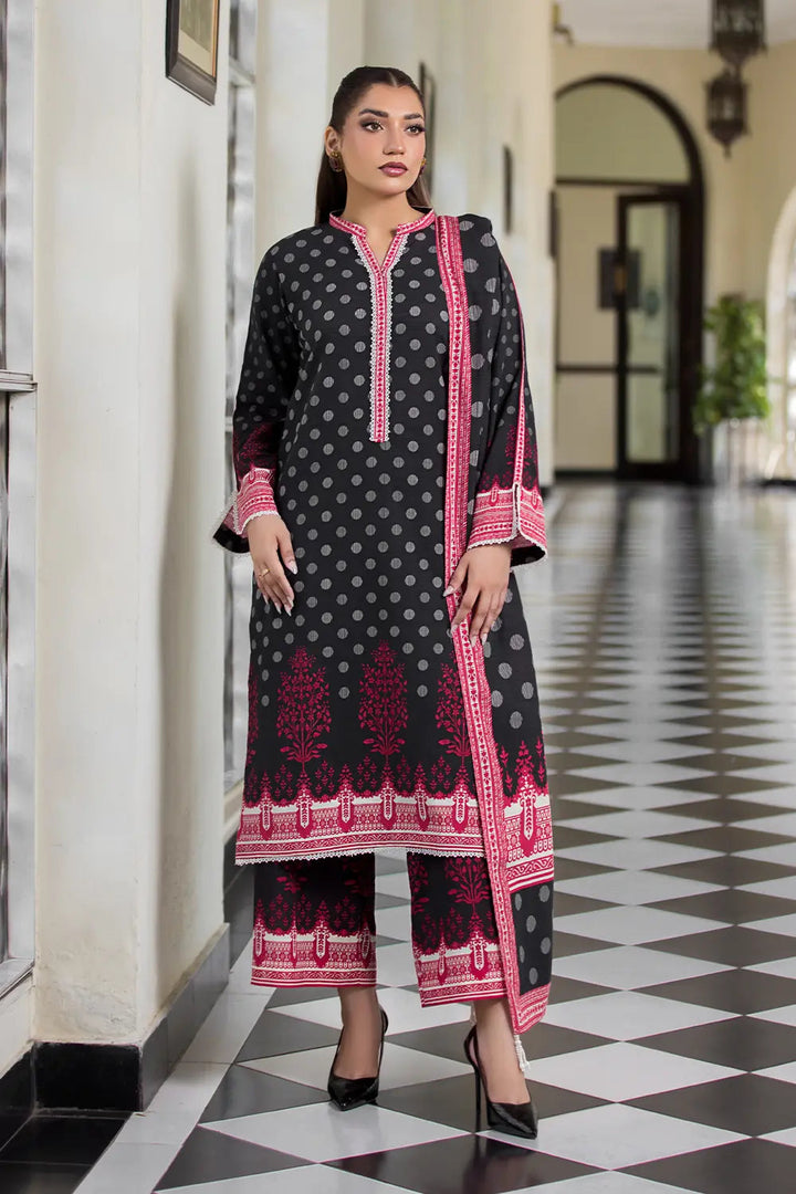 3PC Printed Unstitched Khaddar Suit KKH-2907 Printed KHAS STORES 