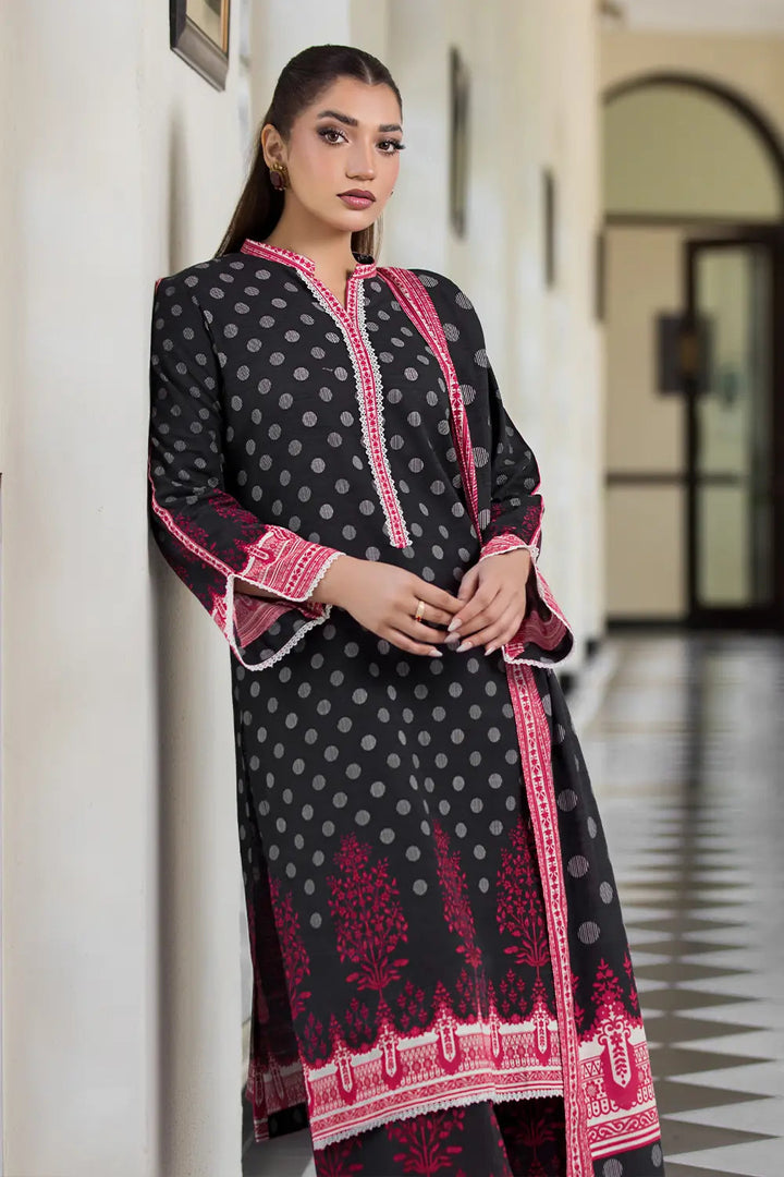 3PC Printed Unstitched Khaddar Suit KKH-2907 Printed KHAS STORES 