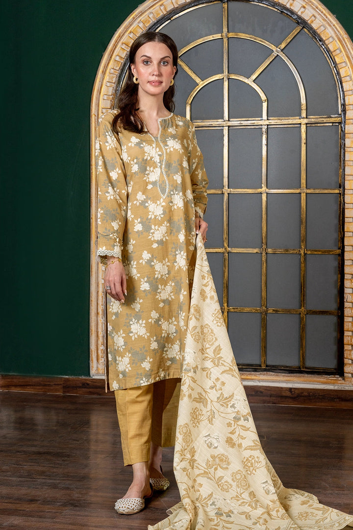 3PC Printed Unstitched Khaddar Suit KKH-2932 Printed KHAS STORES 