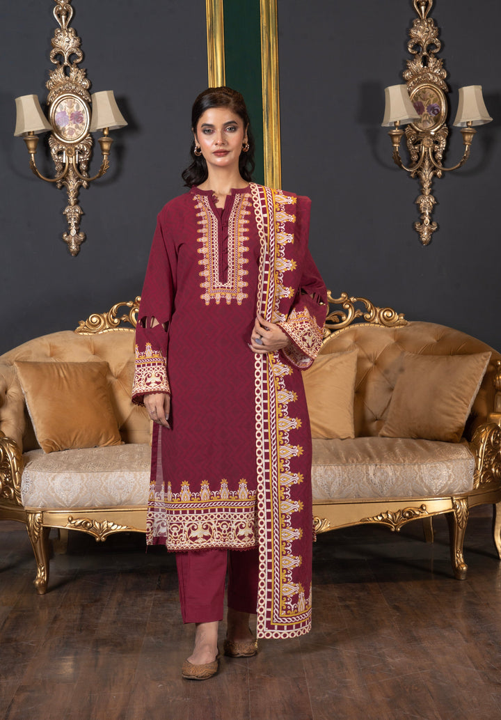 3PC Printed Unstitched Khaddar Suit KKH-2936 Printed KHAS STORES 