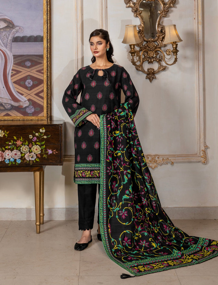 3PC Printed Unstitched Khaddar Suit KKH-2937 Printed KHAS STORES 