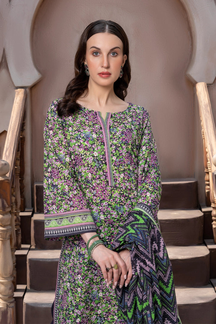 3PC Printed Unstitched Khaddar Suit KKH-3010 Printed KHAS STORES 