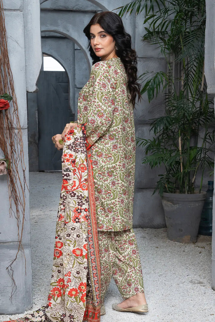 3PC Printed Unstitched Khaddar Suit KKH-3022 Printed KHAS STORES 