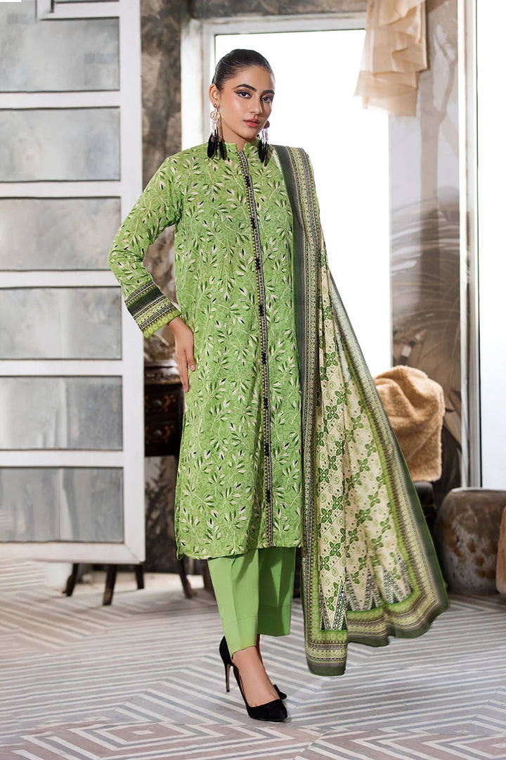 3PC Printed Unstitched Lawn Suit KLA-2589 Printed KHAS STORES 