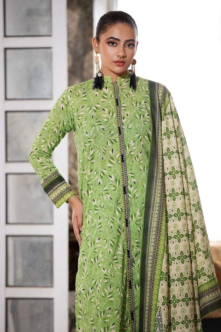 3PC Printed Unstitched Lawn Suit KLA-2589 Printed KHAS STORES 