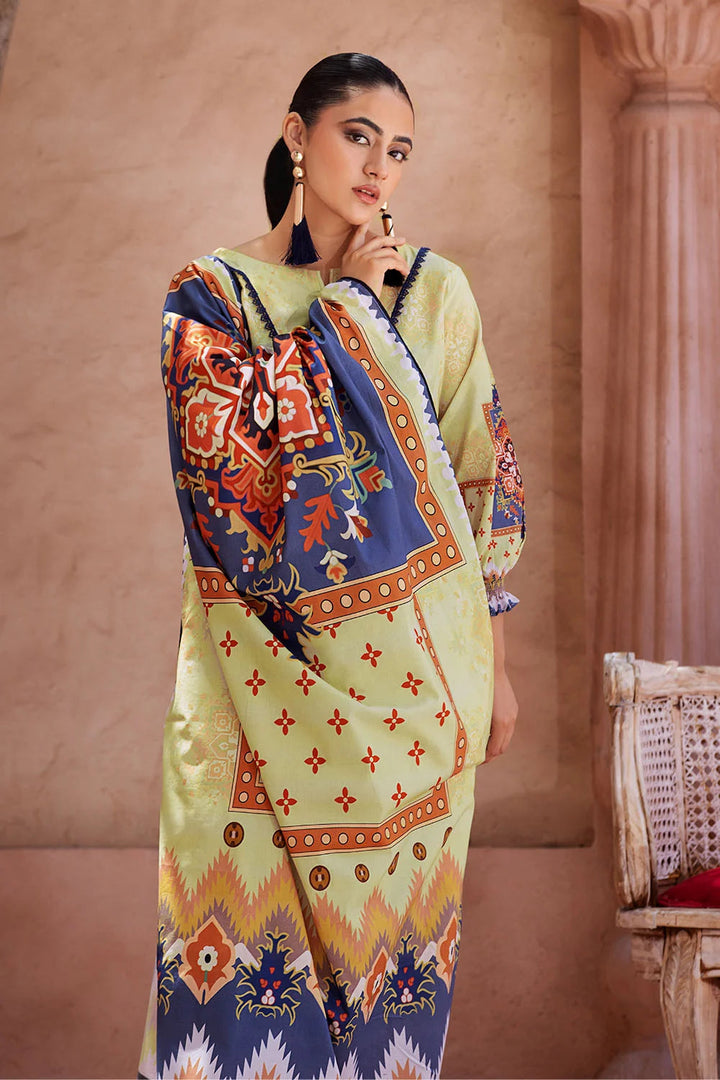 3PC Printed Unstitched Lawn Suit KLA-2684 Printed KHAS STORES 