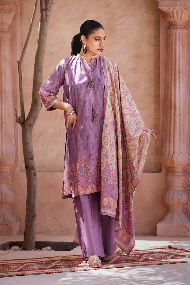 3PC Printed Unstitched Lawn Suit KLA-2690 Printed KHAS STORES 