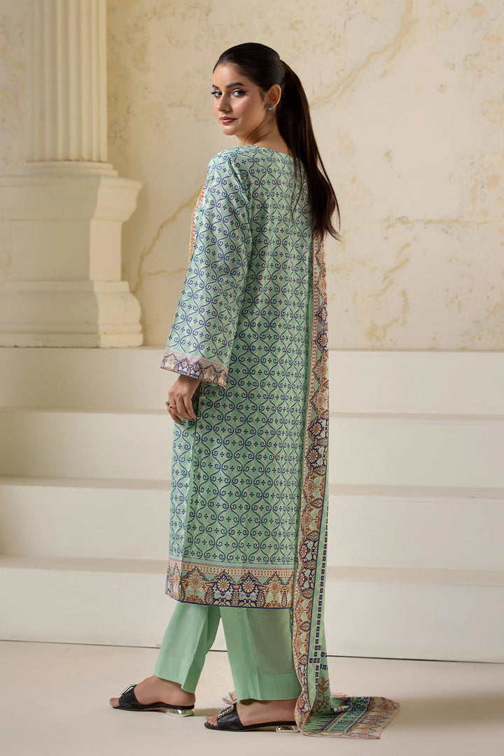 3PC Printed Unstitched Lawn Suit KLA-2746 Printed KHAS STORES 