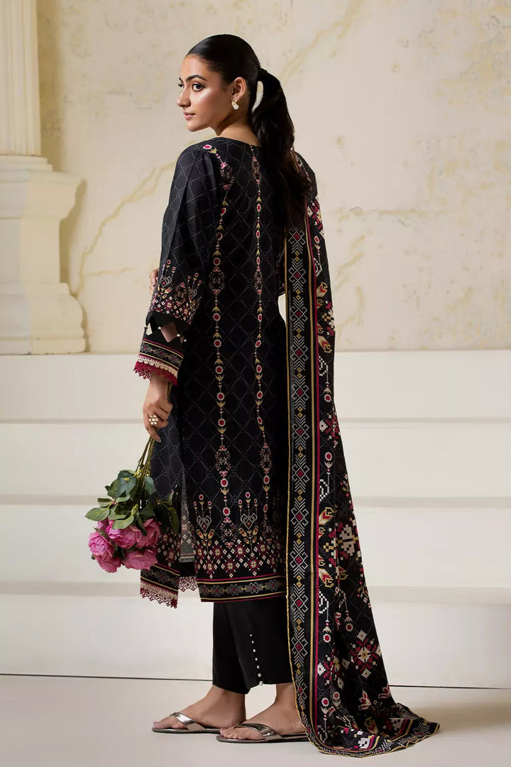 3PC Printed Unstitched Lawn Suit KLA-2752 Printed KHAS STORES 