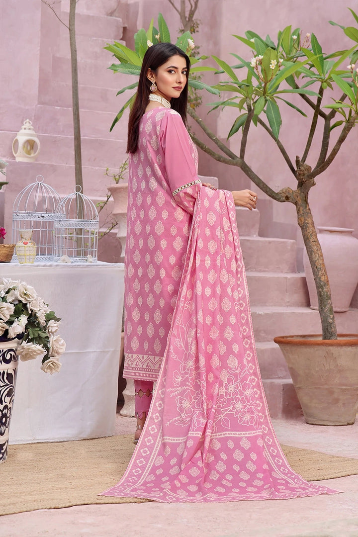 3PC Printed Unstitched Lawn Suit KLA-2789 Printed KHAS STORES 