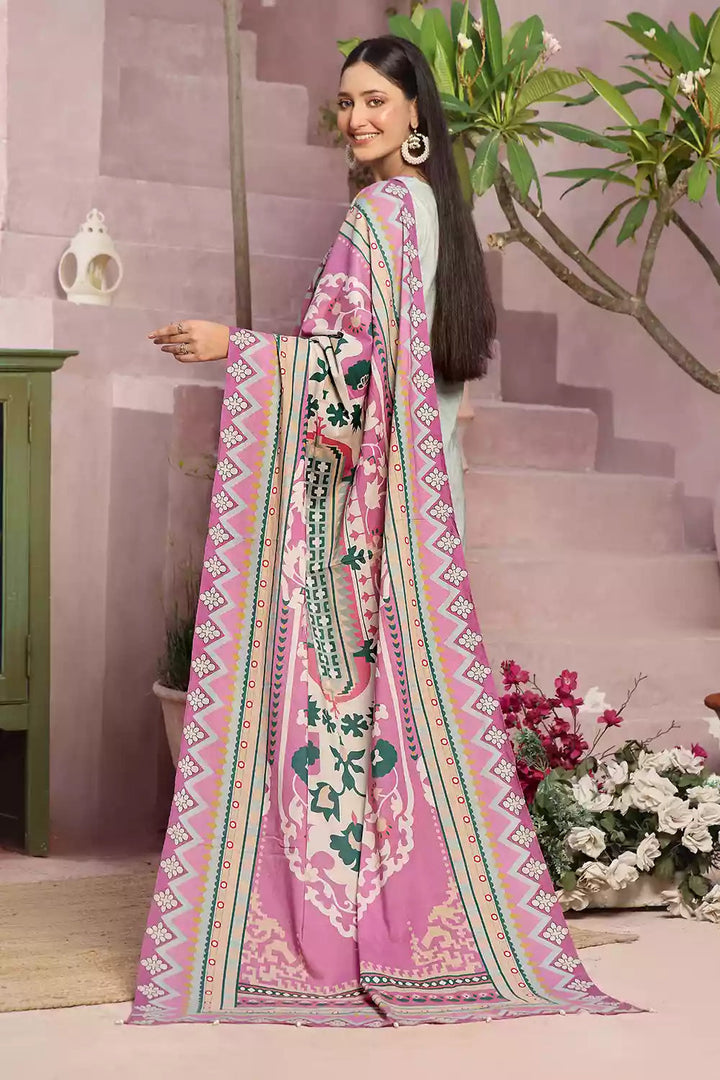 3PC Printed Unstitched Lawn Suit KLA-2795 Printed KHAS STORES 