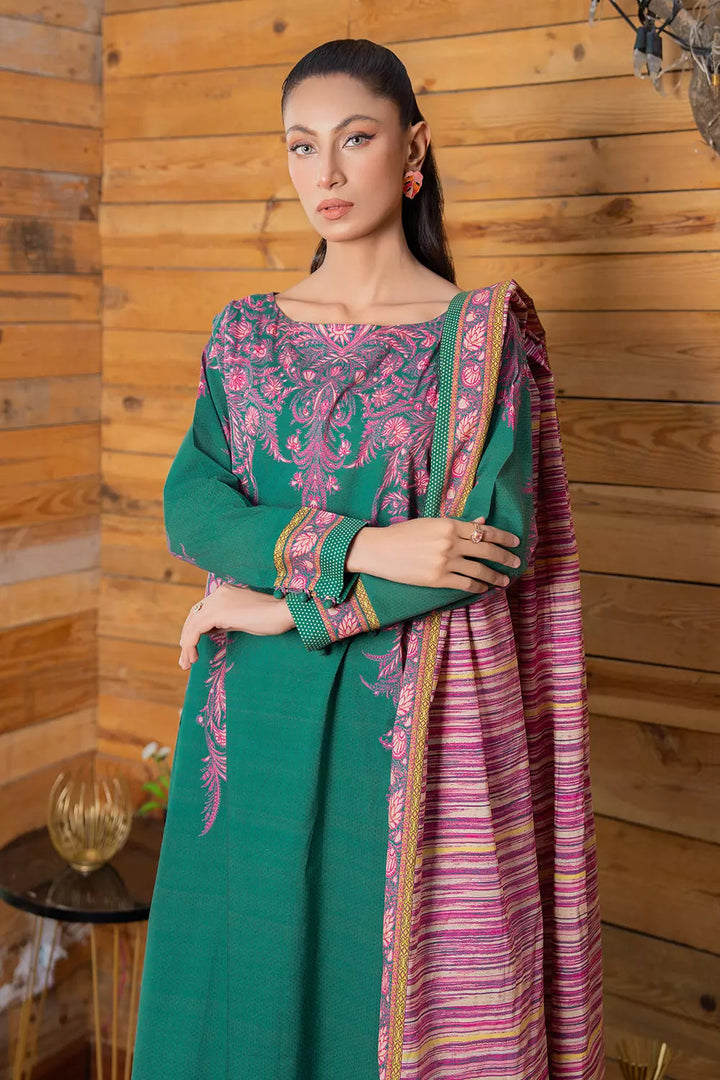 3PC Printed Unstitched Lawn Suit KLA-2799 Printed KHAS STORES 