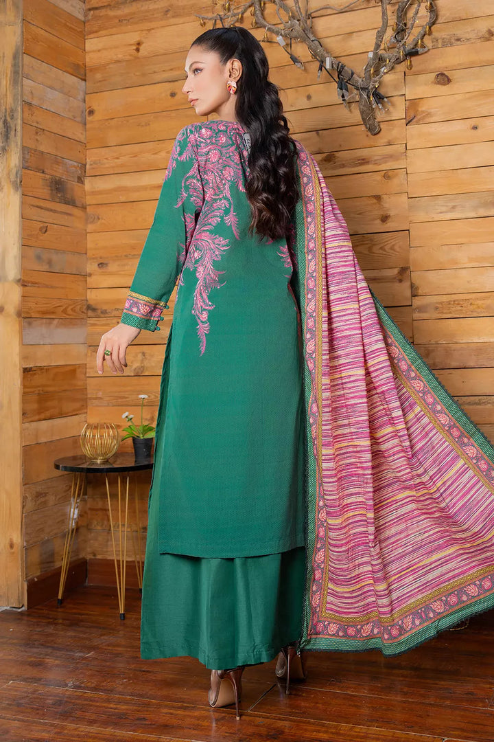 3PC Printed Unstitched Lawn Suit KLA-2799 Printed KHAS STORES 