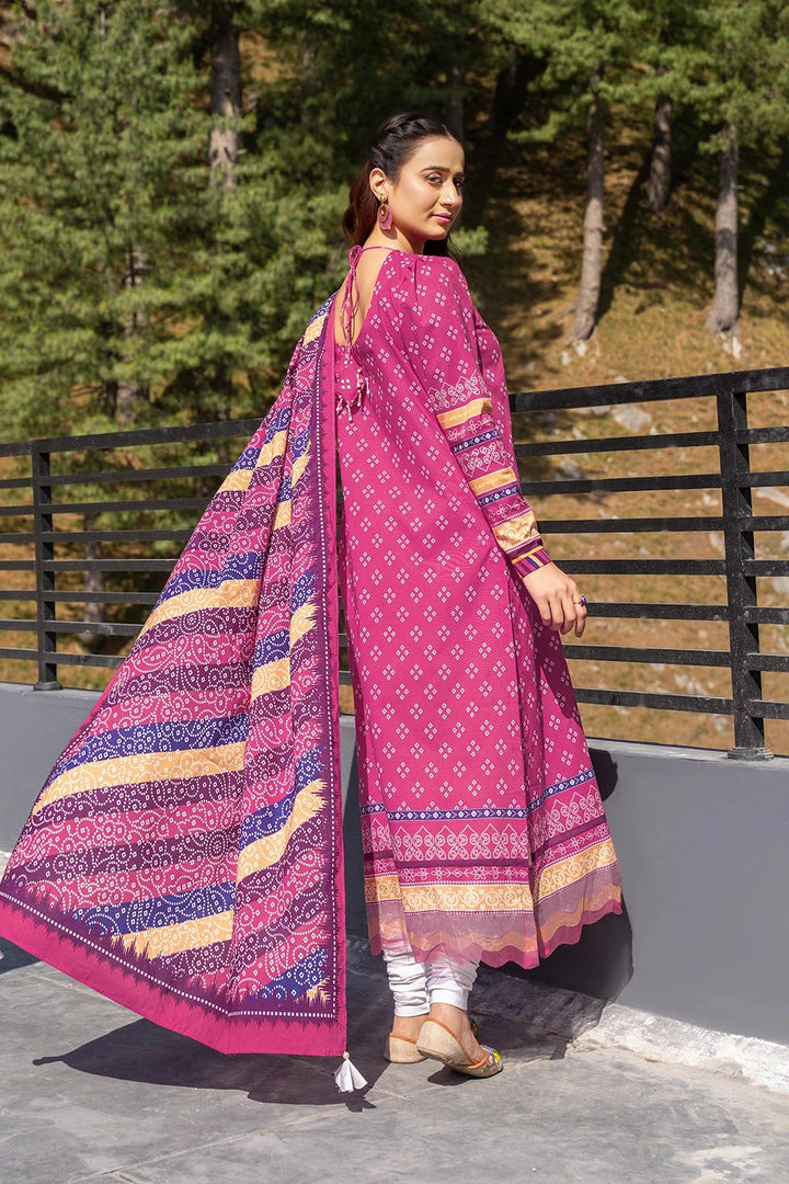 3PC Printed Unstitched Lawn Suit KLA-2800 Printed KHAS STORES 