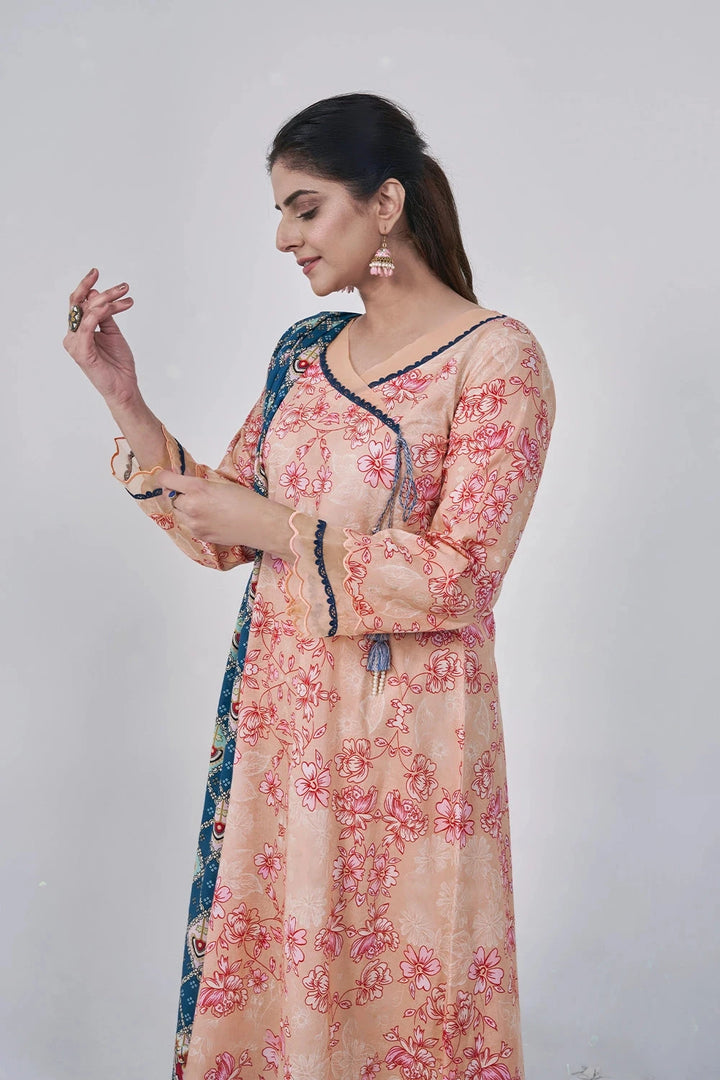 3PC Printed Unstitched Lawn Suit KLA-3044 Printed KHAS STORES 