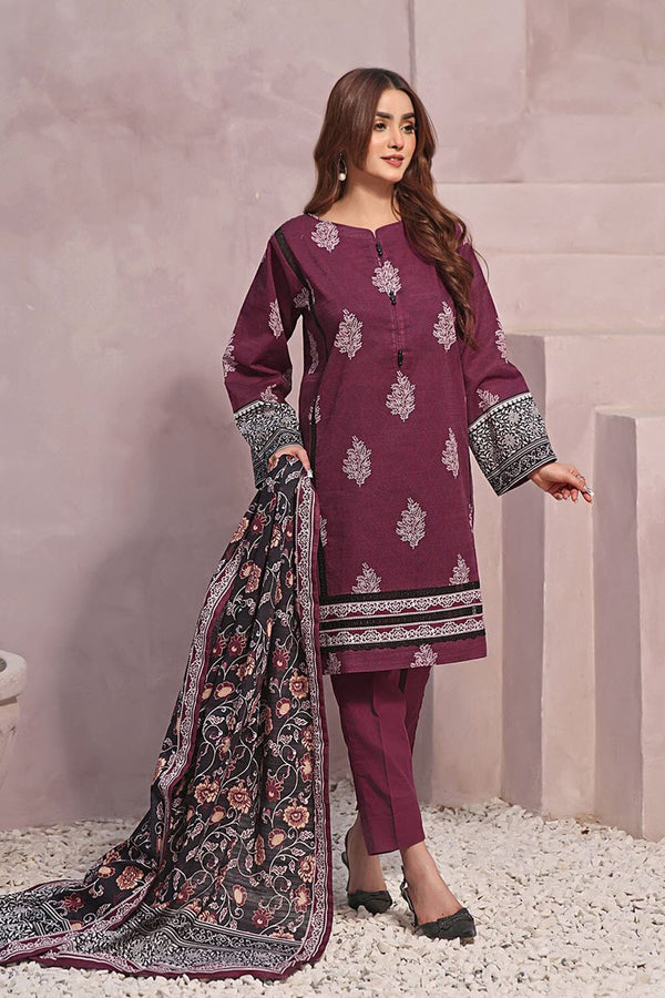 3Pcs Unstitched Khaddar SUIT KKH-2358 KHAS STORES 