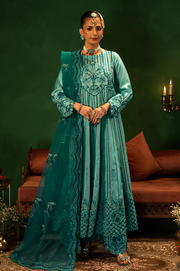 3PC Embroidered Unstitched Luxury Suit KNAC-3000