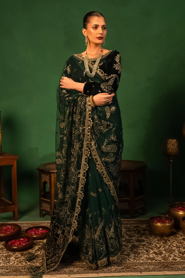 Embroidered Unstitched Luxury Saree KNAC-2994