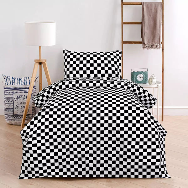 BED SHEET R2G BLACK BOXES-Single Bedding HOMBEDROO 