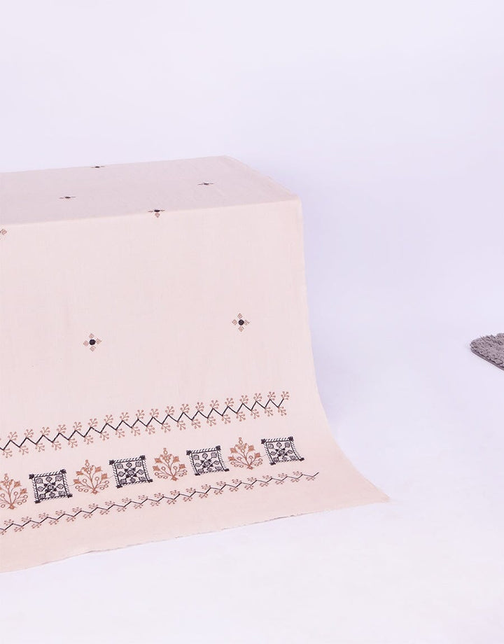 Embroidered Shawl-10 Beige Apparel & Accessories KHAS STORES 