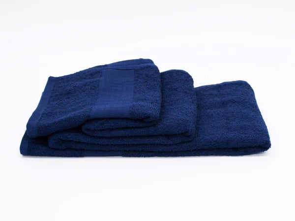 Hand Towel Plain Dyed BLUE Towels HOMBATTOW 