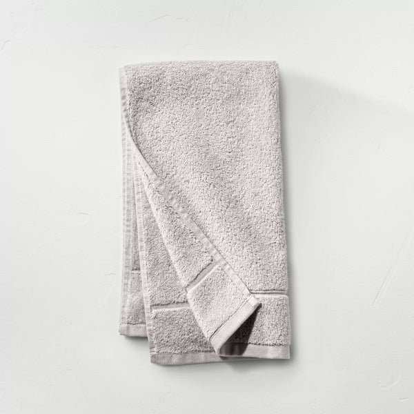 Hand Towel Plain Dyed Grey Towels HOMBATTOW 