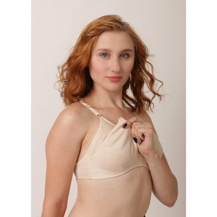 Mimosa - Comfiest Open Cups With Clip Nursing / Maternity Bra BRAS Espico.pk 34B BEIGE 