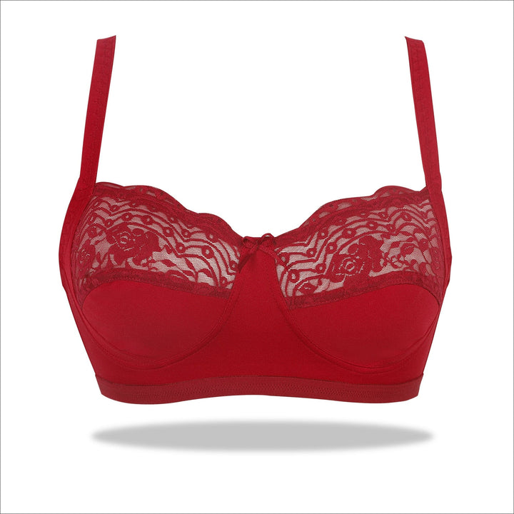 Buy Vanila Double Layered Non-Wired Full Coverage Sag Lift Bra - Dark Pink  at Rs.669 online